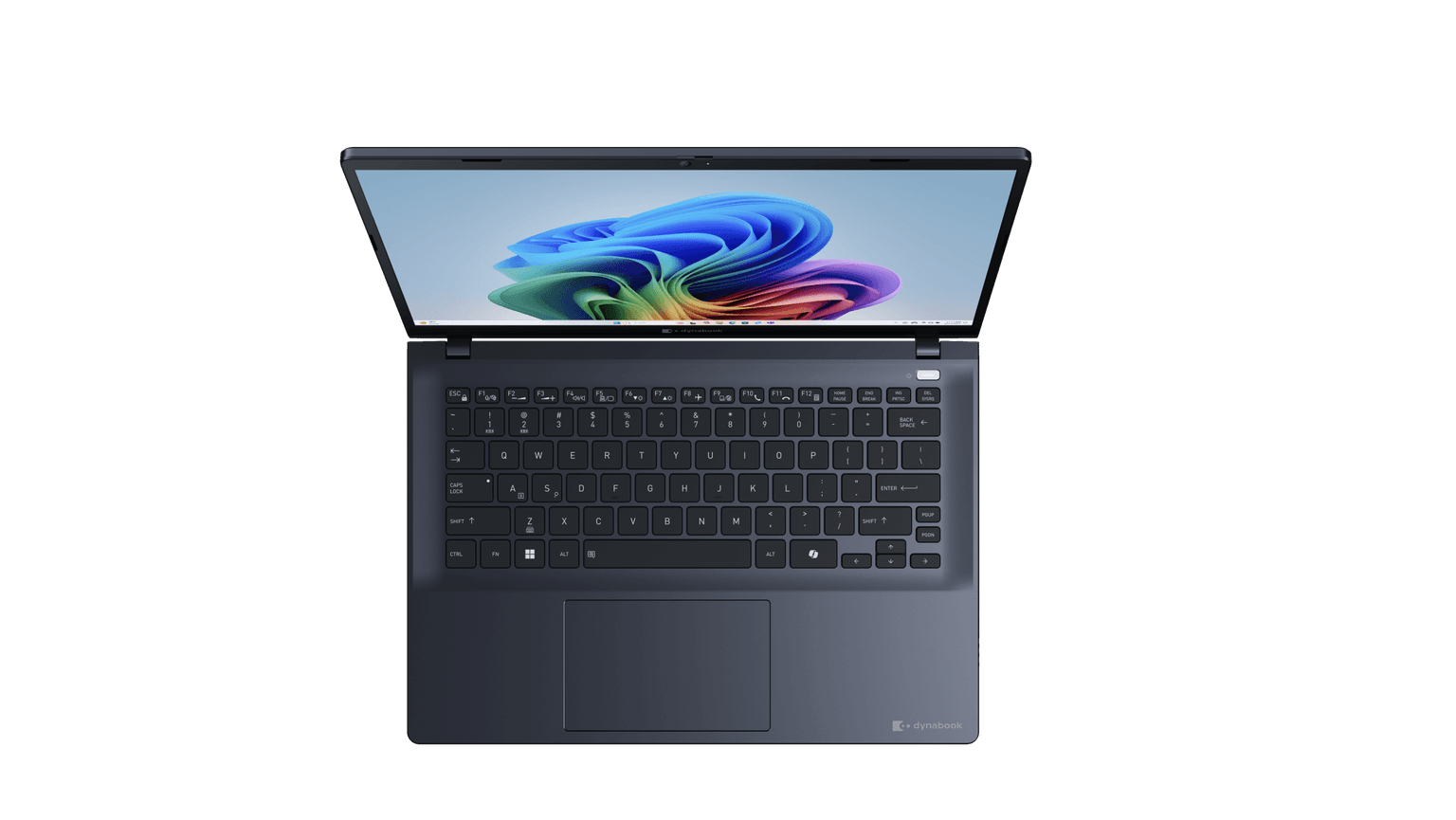 Front view of Dynabook Tecra A40-P 14-inch Full HD anti-glare display running Windows 11 Pro