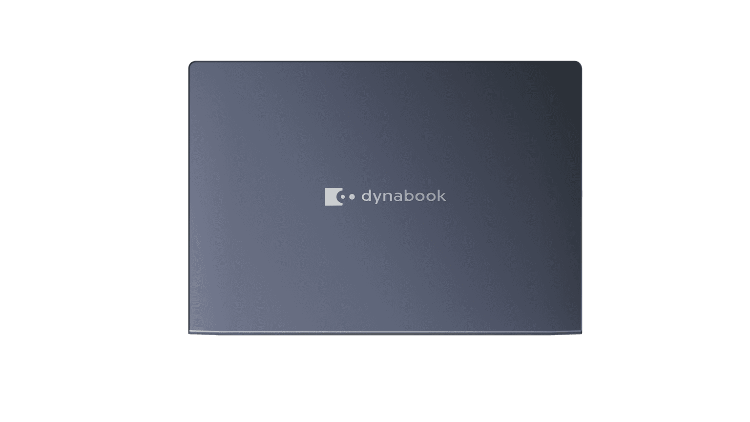 Dynabook Tecra A60-P 16-inch Dark Metallic Blue commercial laptop sitting open on an executive desk